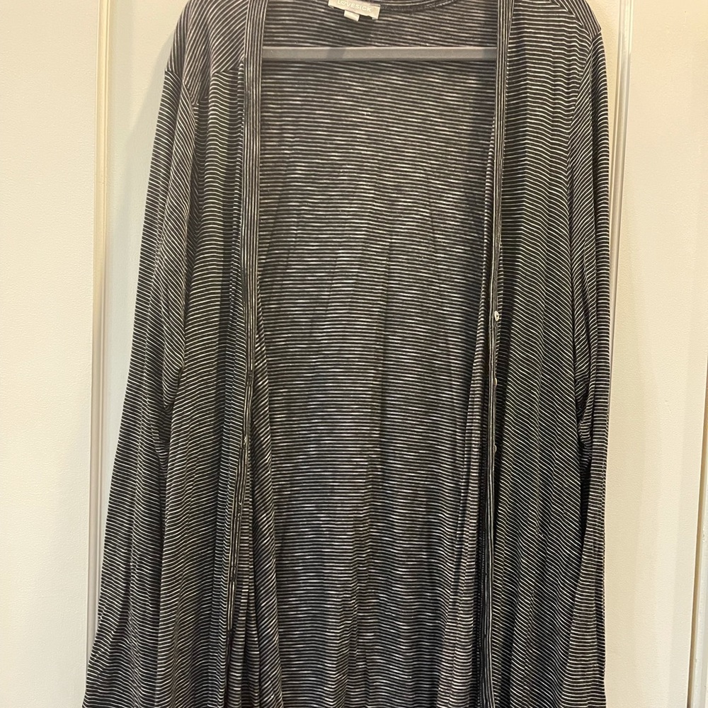 Lovesick Striped Flowy Cardigan